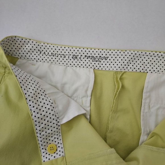 Talbots Yellow Cropped Pants - Picture 7 of 9